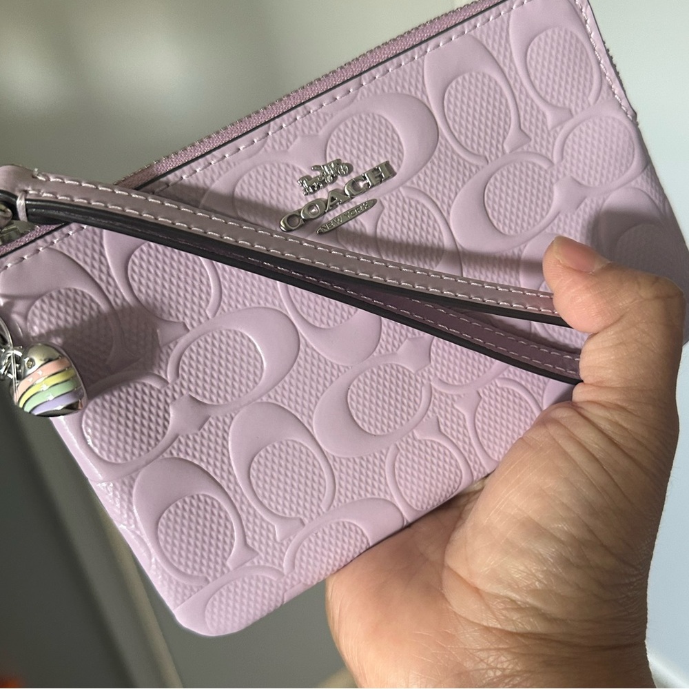 Coach Corner Zip Wristlet Wallet - Picture 6 of 10